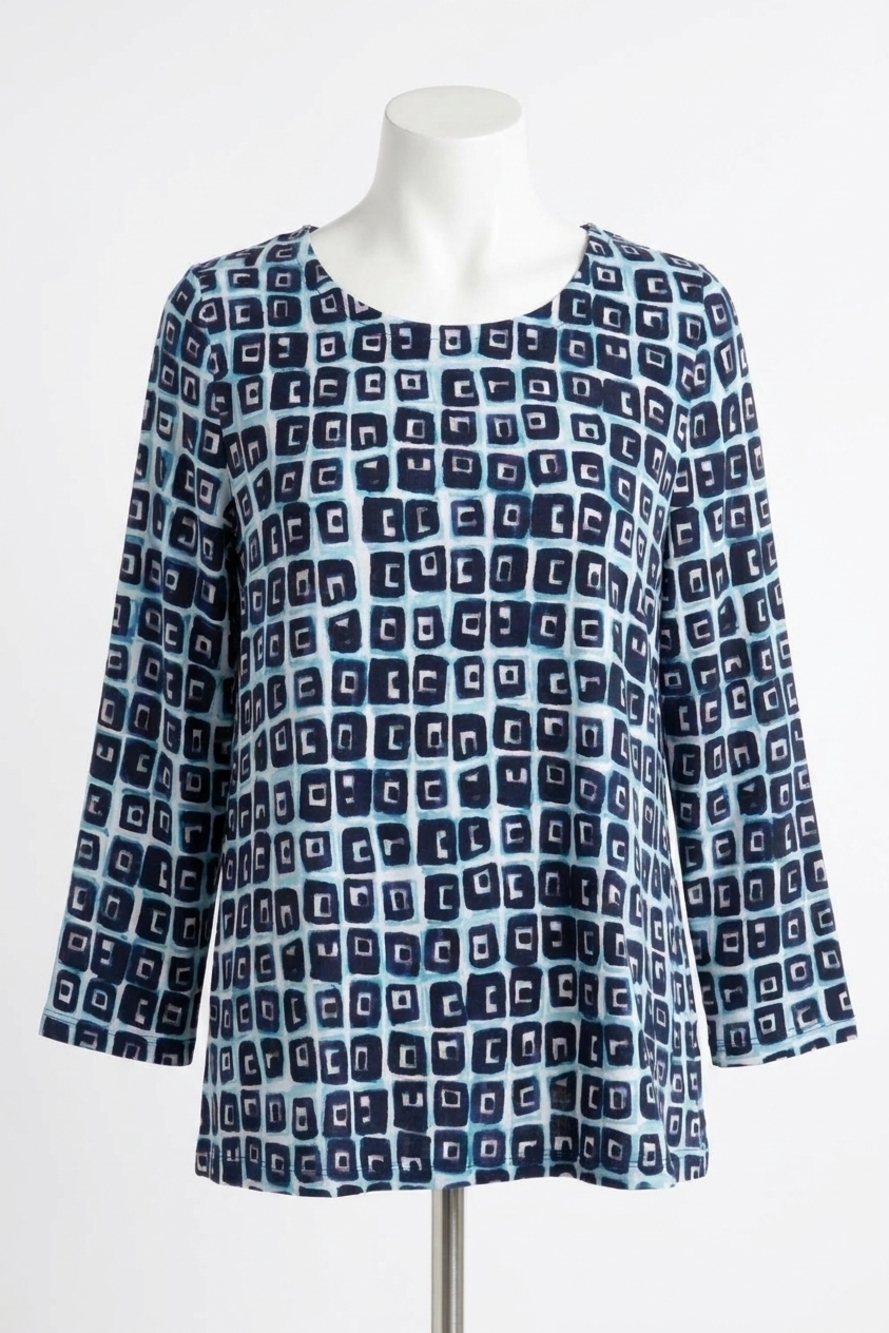 NEW HABITAT core travel cubism everybody shirt in navy